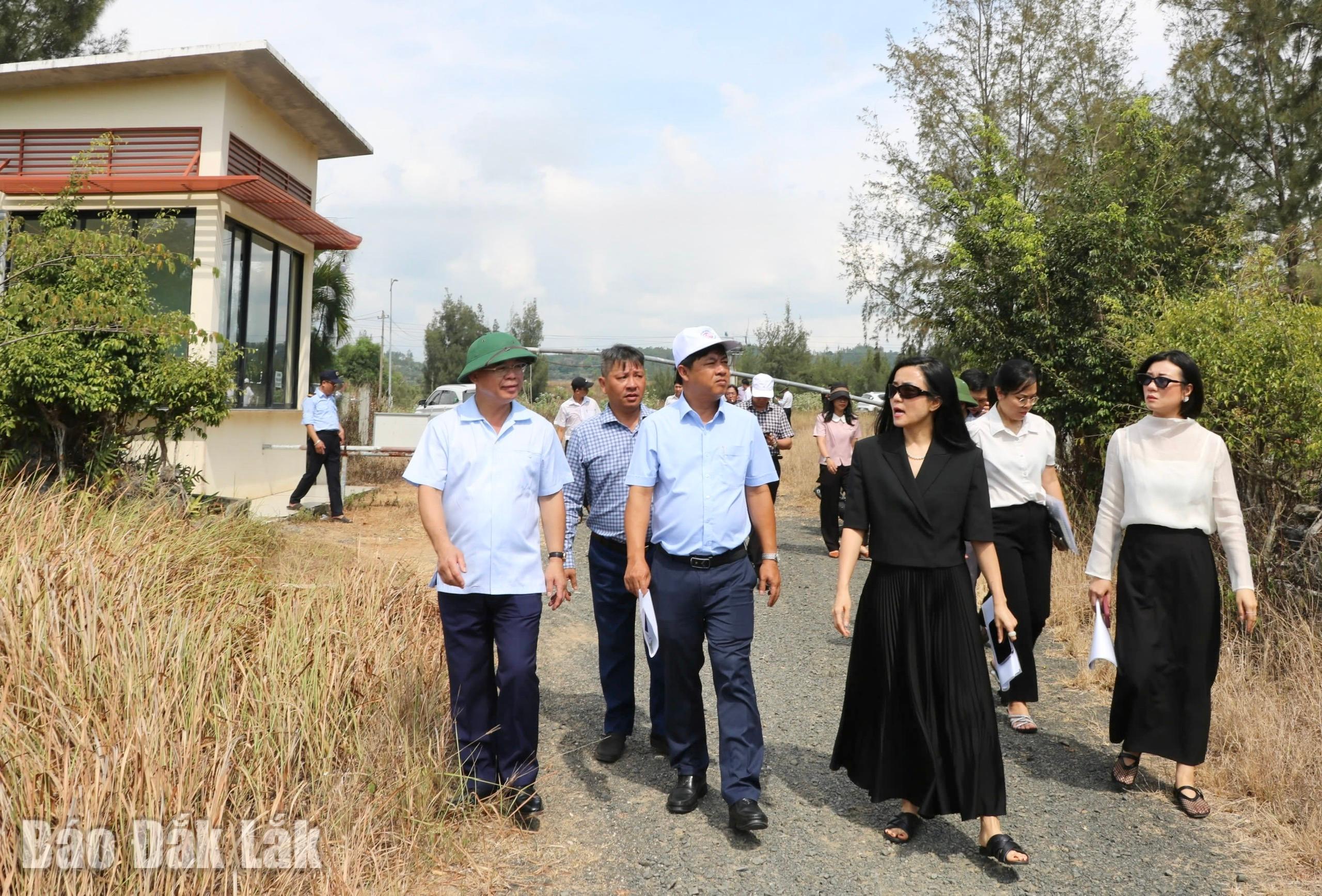 Bí thư Tỉnh ủy Lương Nguyễn Minh Triết, Phó Chủ tịch UBND tỉnh Trương Công Thái kiểm tra thực địa Dự án Khu Du lịch liên hợp cao cấp New City Việt Nam.